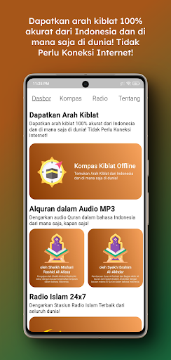Android application kompas arah kiblat indonesia screenshort