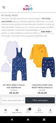 Rosa Azul Kids Roupa Infantil Screen 3