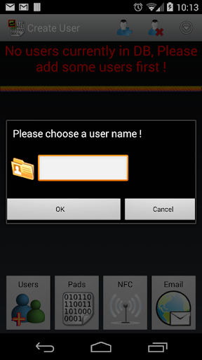 One Time Pad using NFC Screen 2