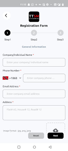 TTSM Service Provider Screen 3