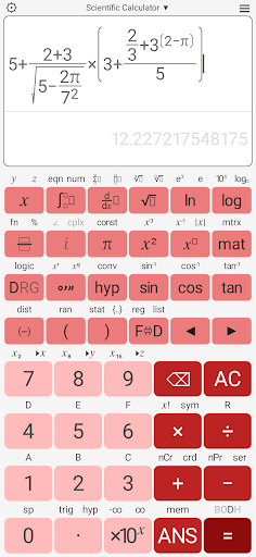 Android application Scientific Calculator Pro screenshort