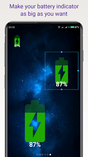 Android application Simple Big Battery Widget screenshort