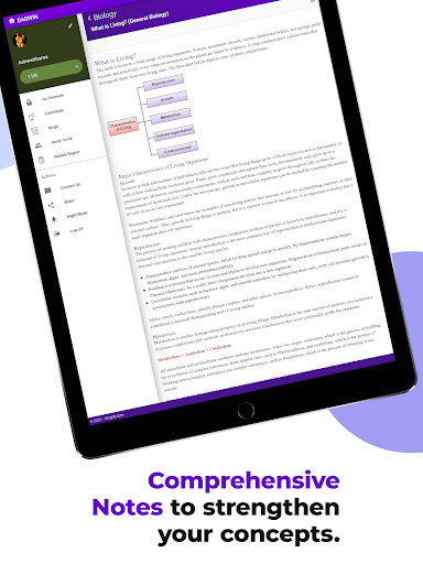 Screenshot of NEET Preparation App by Darwin