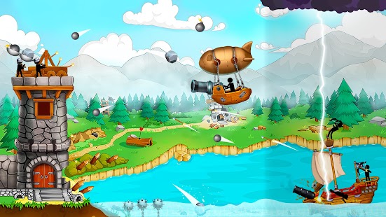 Katapult 2: Castle Clash mit Stickman Pirates Screenshot