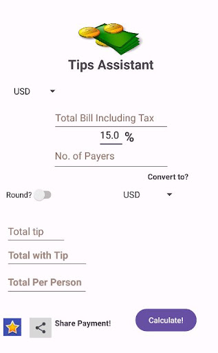 Android application Tips Assistant screenshort