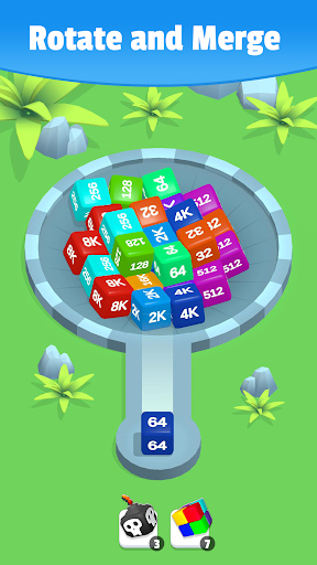 Android application 2048 Cube Merge – Number Game screenshort