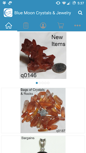 Android application Blue Moon Crystals & Jewelry screenshort