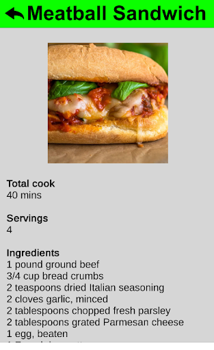 Italian Recipes Offline screenshot 17