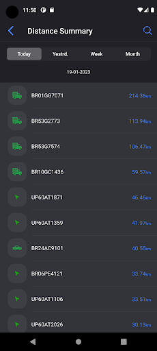 Android application GPSonRENT screenshort