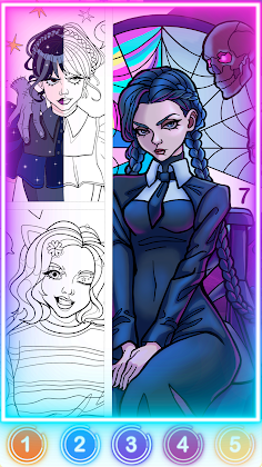 Wednesday Creepy Gothic Color - Screenshot 2