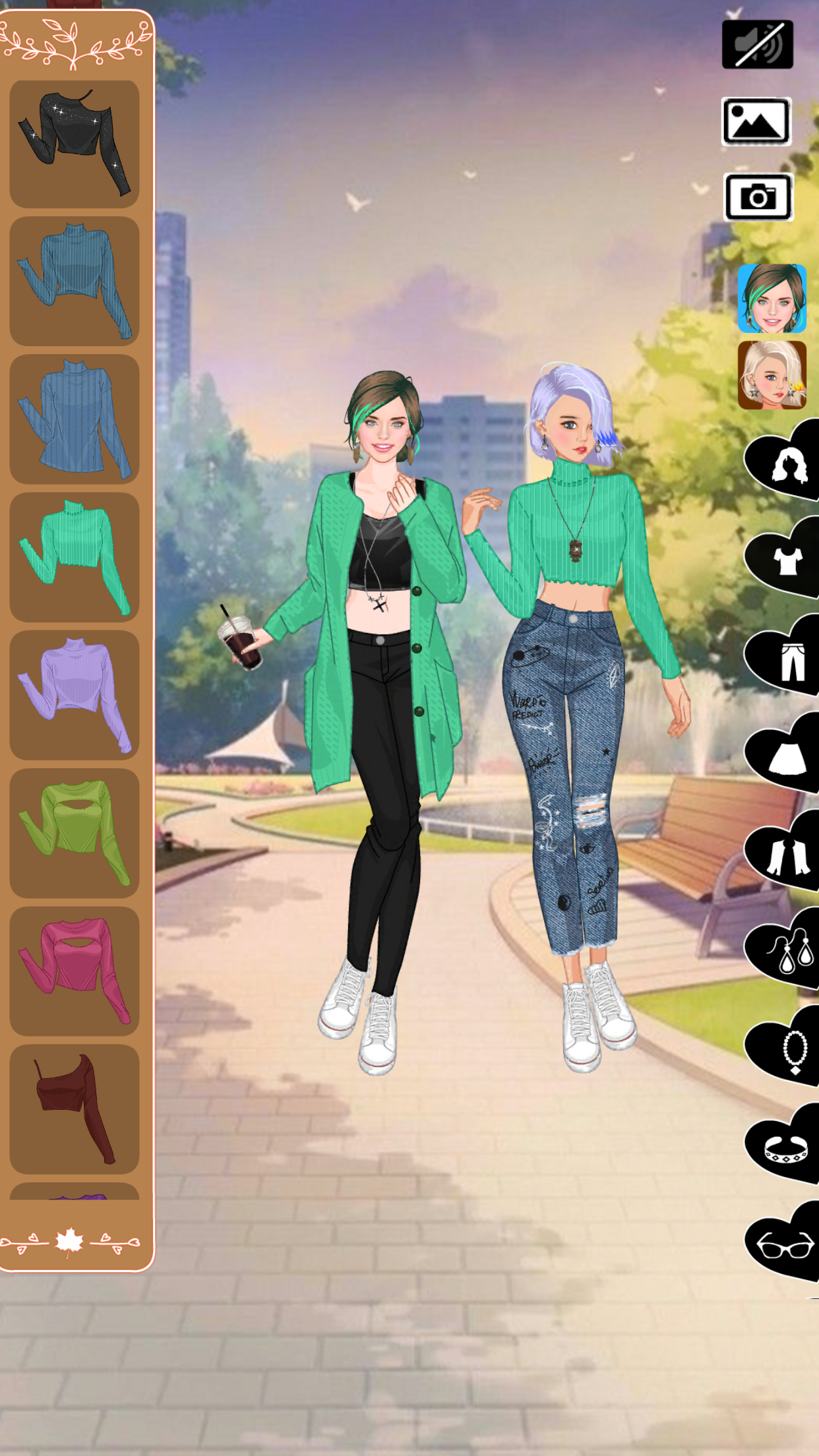 Android application Autumn fashion game for girls screenshort