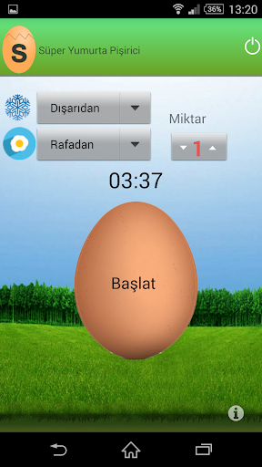 Android application Süper Yumurta Pişirici screenshort