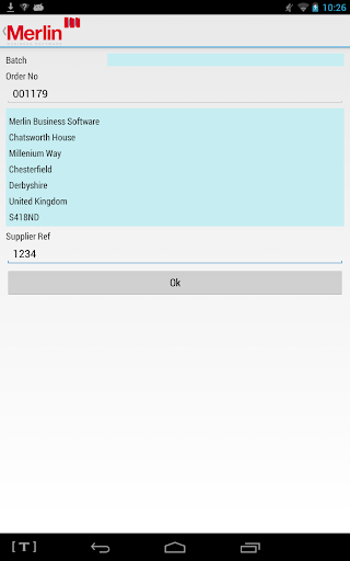 Android application Merlin Warehouse screenshort