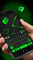screenshot of Neon Black Business Keyboard Theme