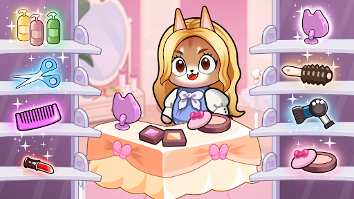Idle Cat Makeover: Hair Salon Screen 2