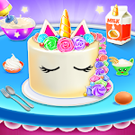 Cover Image of डाउनलोड यूनिकॉर्न केक मेकर: बेकरी किचन गेम्स 0.3 APK