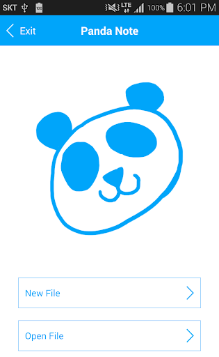Android application Panda Note screenshort