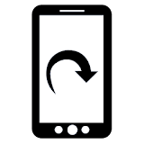 screen rotation lock icon