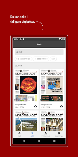 Morgenbladet e-avis Screen 2