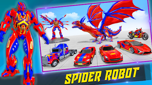 Spider Robot Car Transform War 10.4.3 screenshots 2
