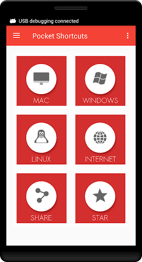 Android application Pocket Shortcuts screenshort