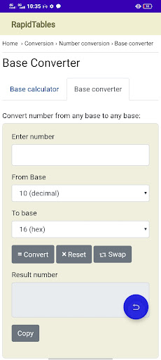 Number system converter