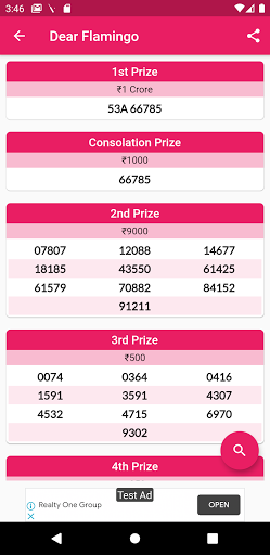 Nagaland Lottery Result Screen 2