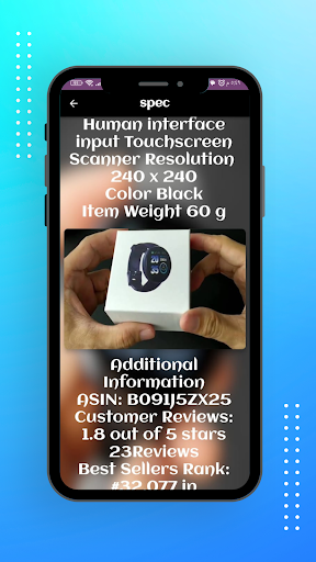 Android application d18 smart watch guide screenshort