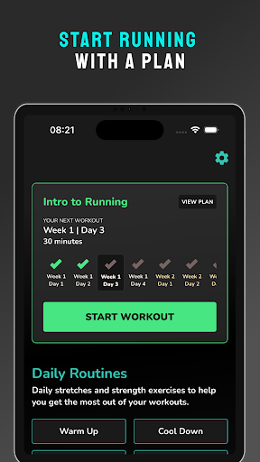 Screenshot of Start Running: Treadmill Coach