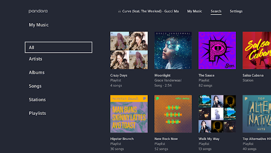 Pandora Music for TV Apk Download New 2022 Version* 5