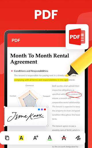 Screenshot of Document Reader - PDF Editor