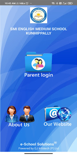 Android application SMI English Medium School screenshort