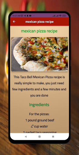 mexican foods Screen 2