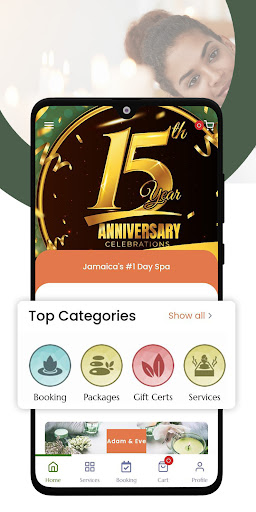 Android application Adam & Eve Day Spa screenshort