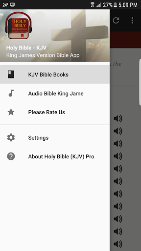 Android application King James Audio Bible - Pro screenshort