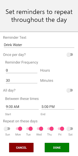 Remindern Screen 2