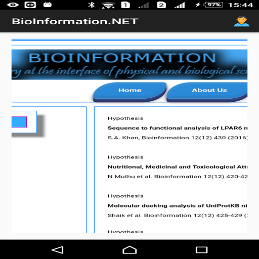 BioInformation Screen 2