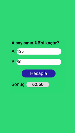 Yüzde ve Kâr Hesaplama Screen 2