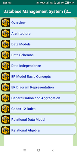 DBMS (Database Management Syst Screen 2