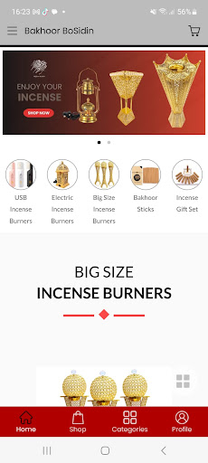 Android application Bakhoor BoSidin screenshort