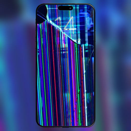 Android application Broken Screen Wallpaper 4K screenshort