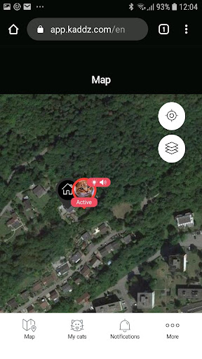 KADDZ GPS cat collar Screen 3