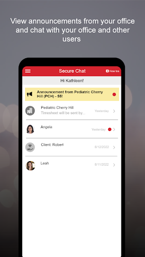 Android application BAYADA Secure Chat screenshort
