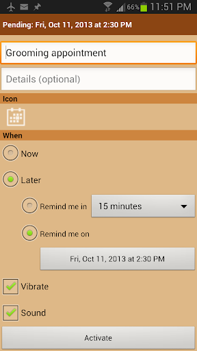 Pushpin Reminders Screen 3