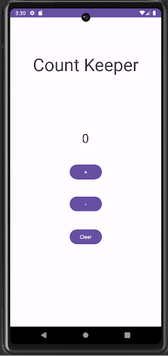 Android application Count Keeper screenshort