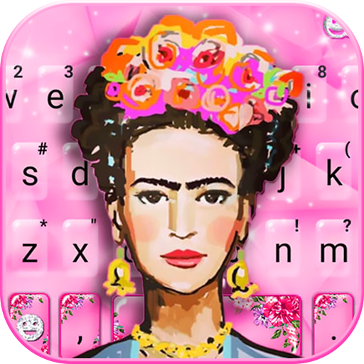 Pinky Frida Keyboard Theme