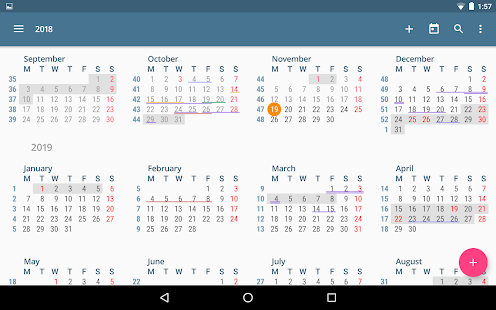 aCalendar - your calendar Screenshot