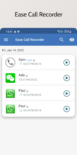 Android application PuppyGuard Auto Call Recorder screenshort