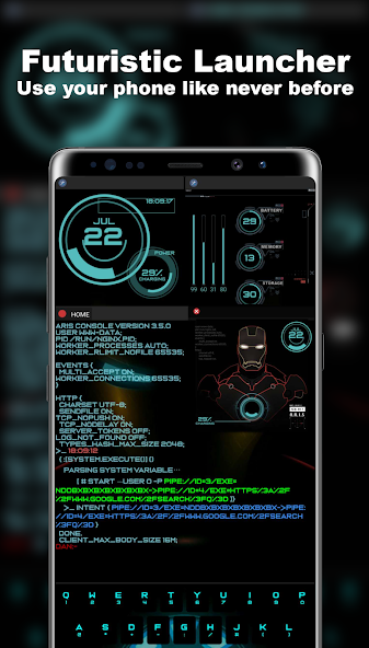 Futuristic Launcher - Aris Themes 6.8.0 APK + Mod (Unlimited money) untuk android