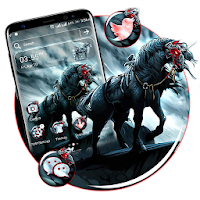 Black Warrior Horse Launcher Theme